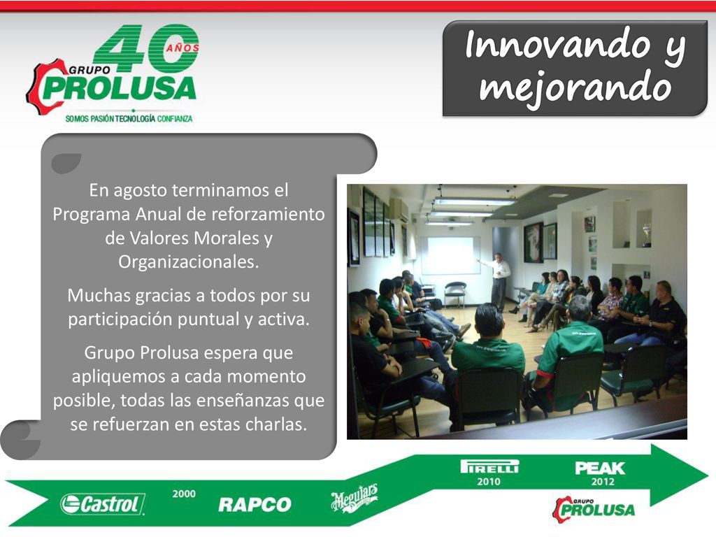 Muchas gracias a todos por su participación puntual y activa.