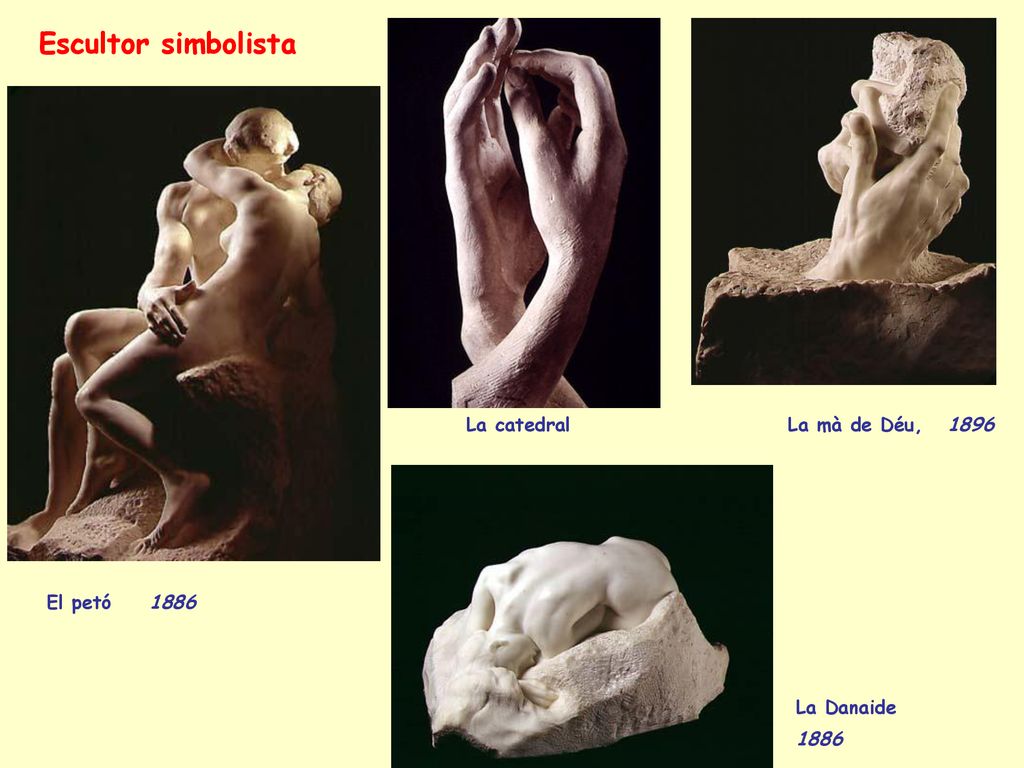 Escultor simbolista La catedral La mà de Déu, 1896 El petó 1886