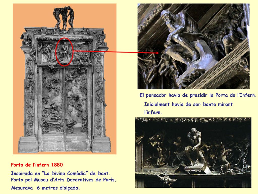 El pensador havia de presidir la Porta de l’Infern.