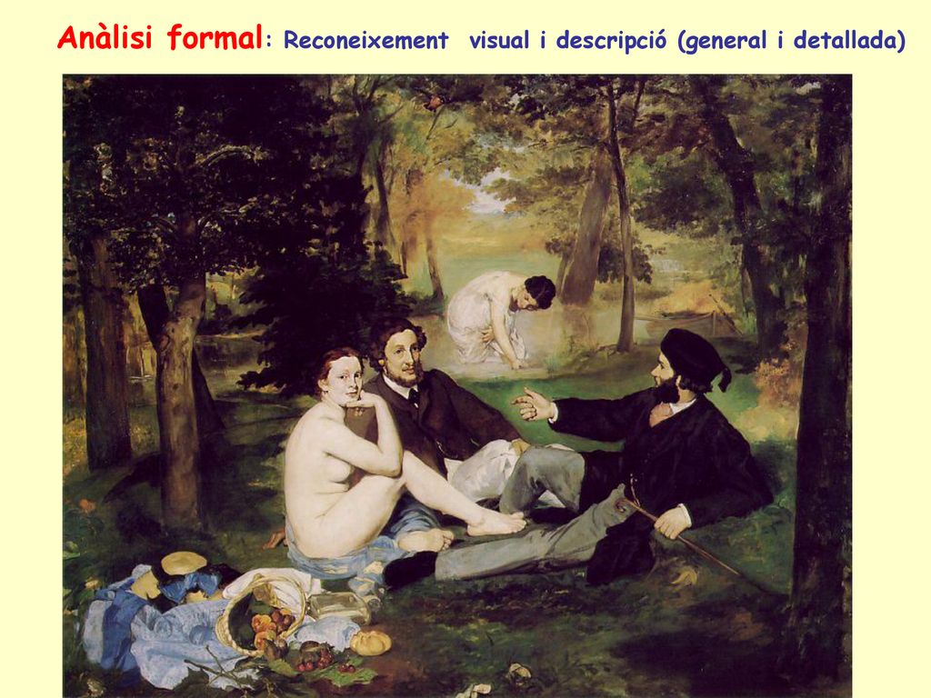 Anàlisi formal: Reconeixement visual i descripció (general i detallada)