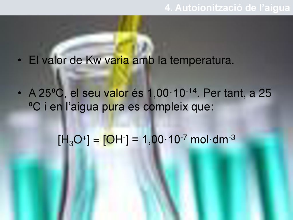 [H3O+] = [OH-] = 1,00·10-7 mol·dm-3