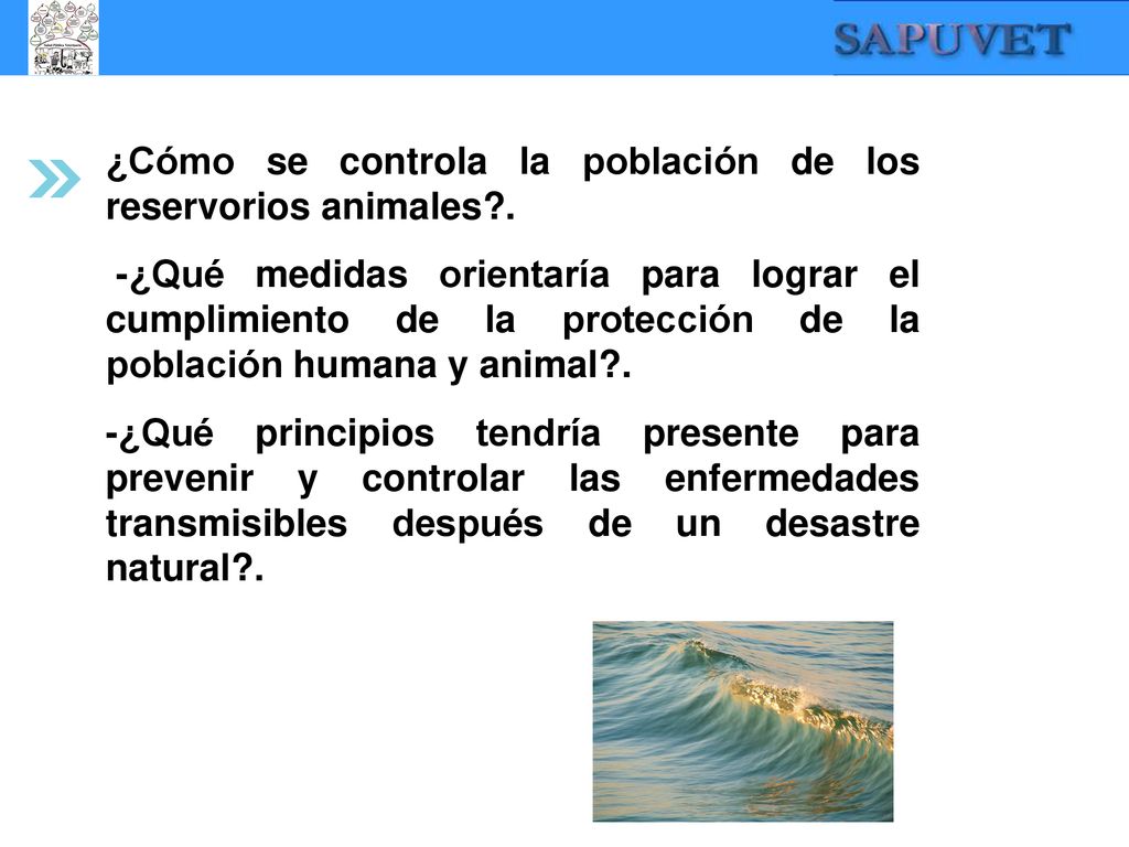 ¿Cómo se controla la población de los reservorios animales .