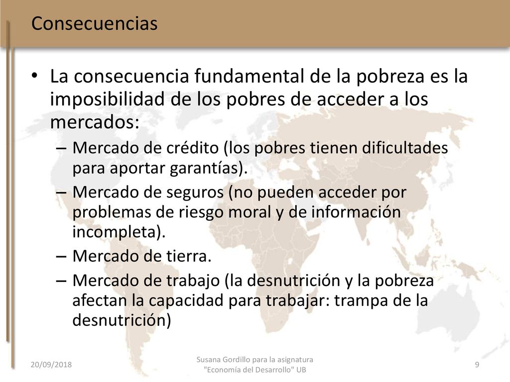 Susana Gordillo para la asignatura Economía del Desarrollo UB