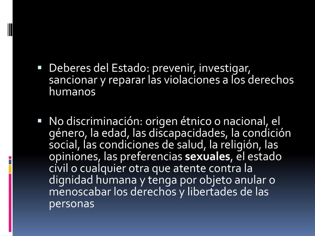 Deberes del Estado: prevenir, investigar, sancionar y reparar las violaciones a los derechos humanos