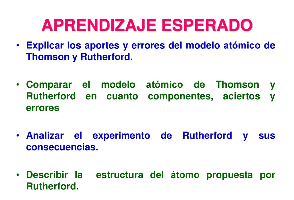 El átomo divisible THOMSON y RUTHERFORD. - ppt descargar