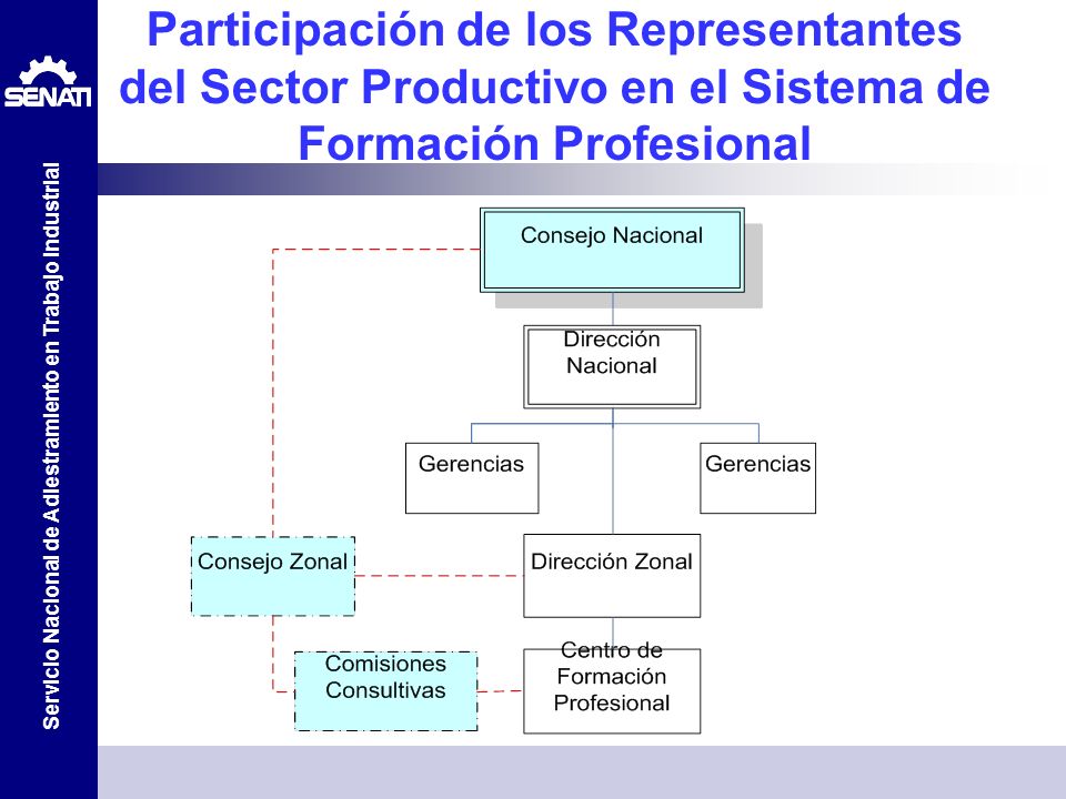 Participación de los Representantes del Sector Productivo en el Sistema de Formación Profesional