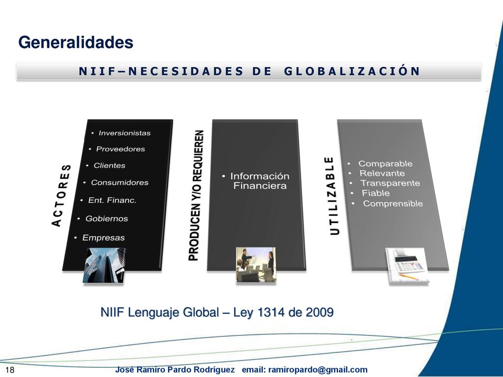 N I I F – N E C E S I D A D E S D E G L O B A L I Z A C I Ó N