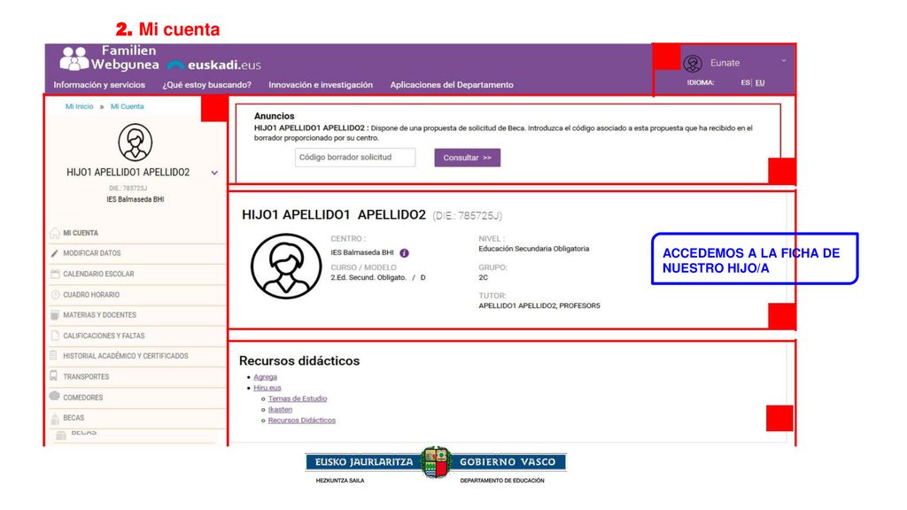 Mi cuenta. 2. Mi cuenta. 15º) Ya hemos terminado. Podemos cerrar la aplicación haciendo clic en el icono de salida.