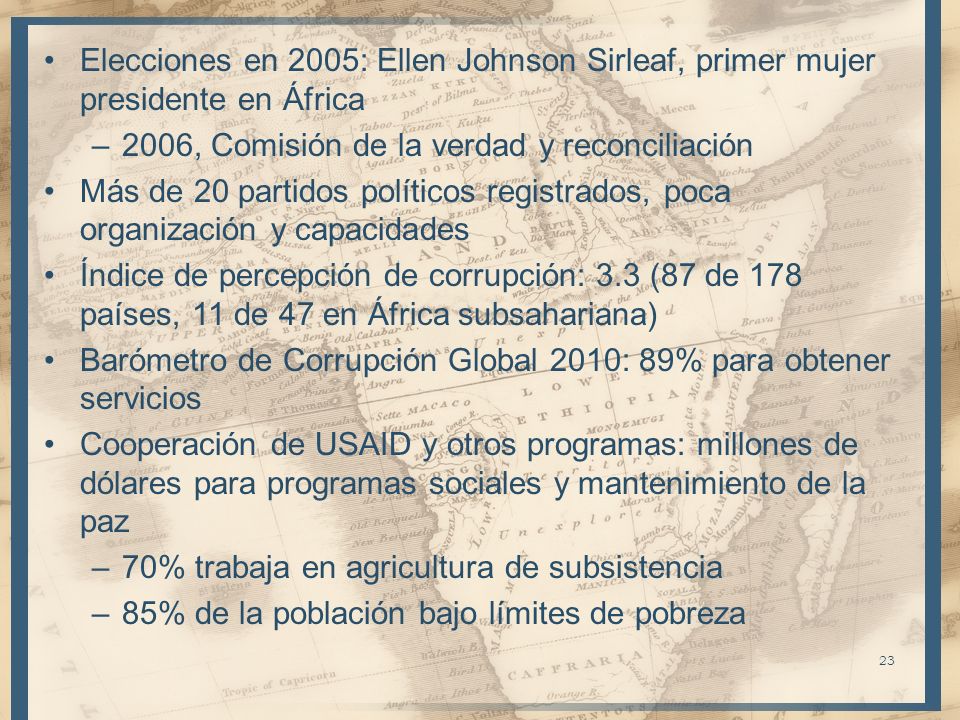 Elecciones en 2005: Ellen Johnson Sirleaf, primer mujer presidente en África
