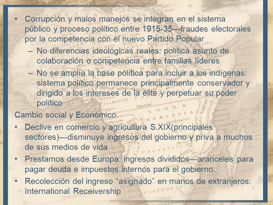 Corrupción y malos manejos se integran en el sistema público y proceso político entre —fraudes electorales por la competencia con el nuevo Partido Popular