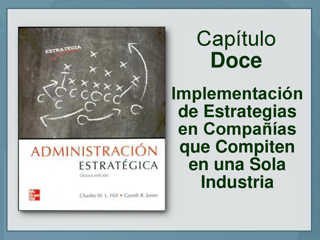 Capítulo Doce Implementación de Estrategias en Compañías que Compiten en una Sola Industria