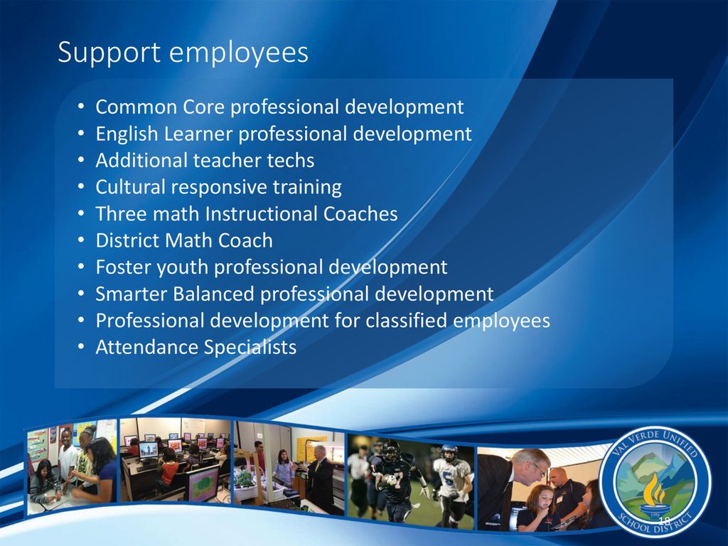 Support employees Common Core professional development
