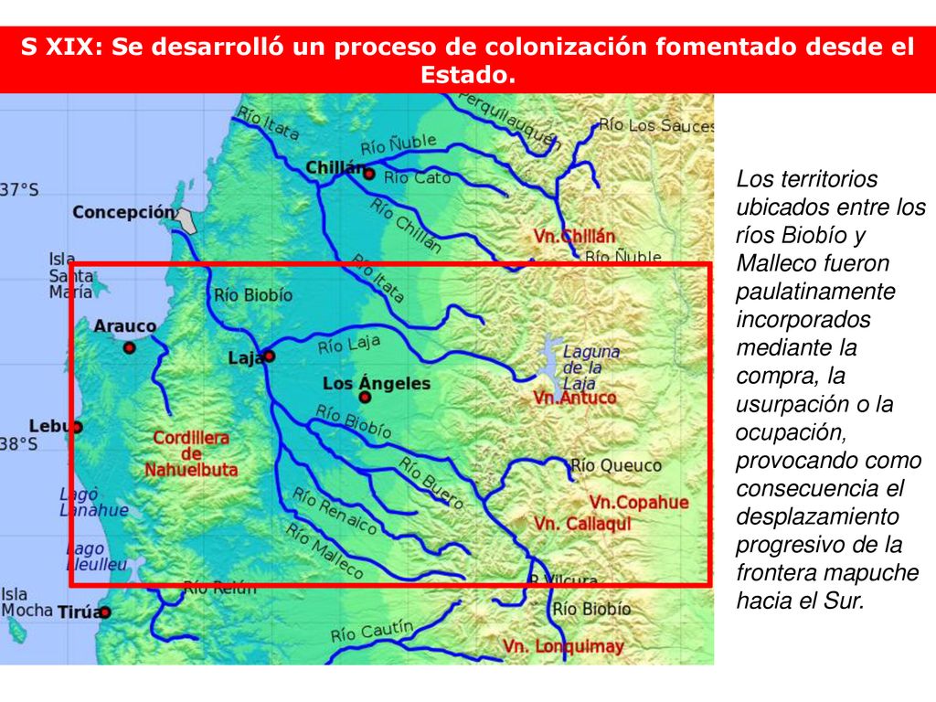 S XIX: Se desarrolló un proceso de colonización fomentado desde el Estado.