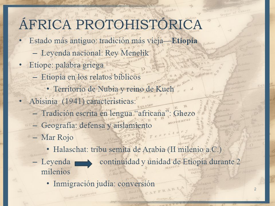 ÁFRICA PROTOHISTÓRICA