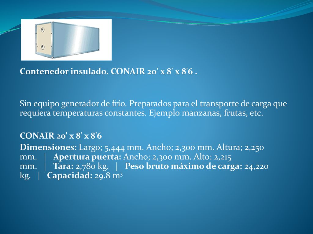 Contenedor insulado. CONAIR 20 x 8 x 8 6 .