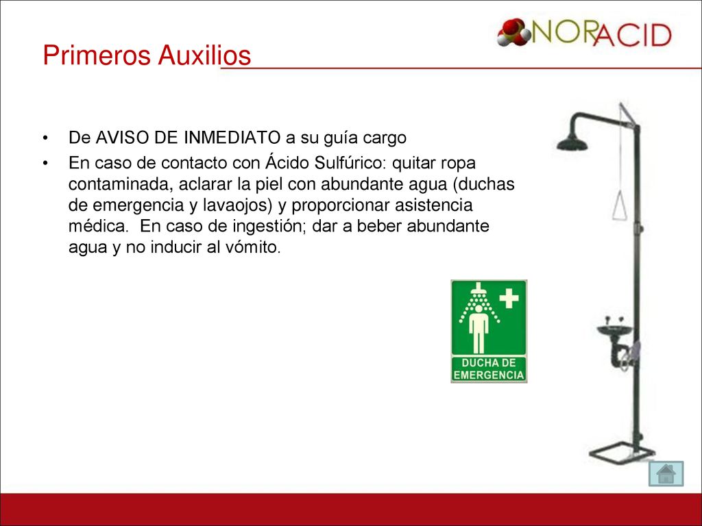 Primeros Auxilios De AVISO DE INMEDIATO a su guía cargo