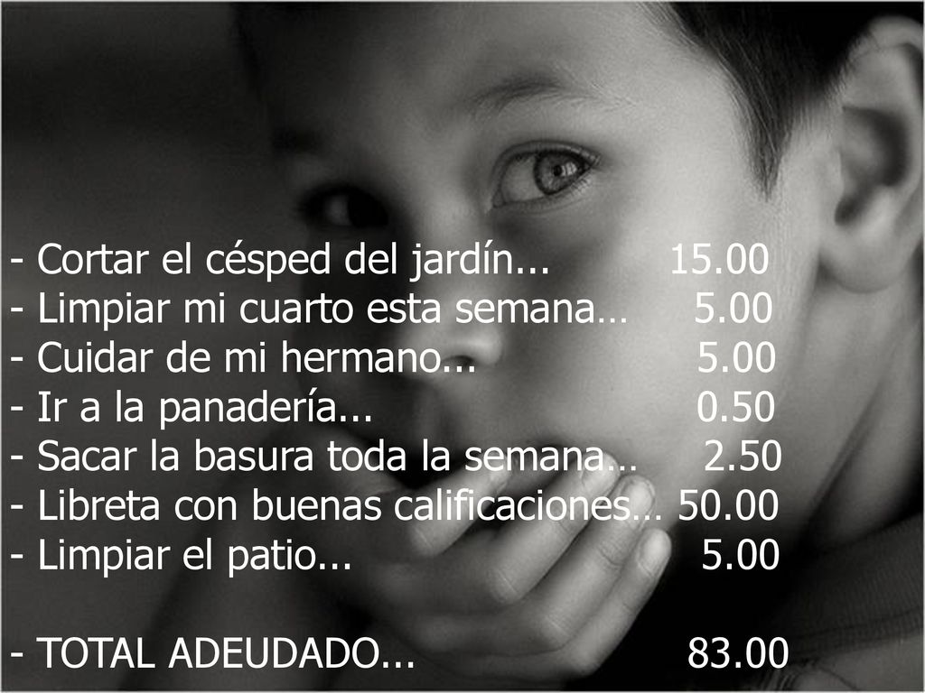 - Cortar el césped del jardín. 15