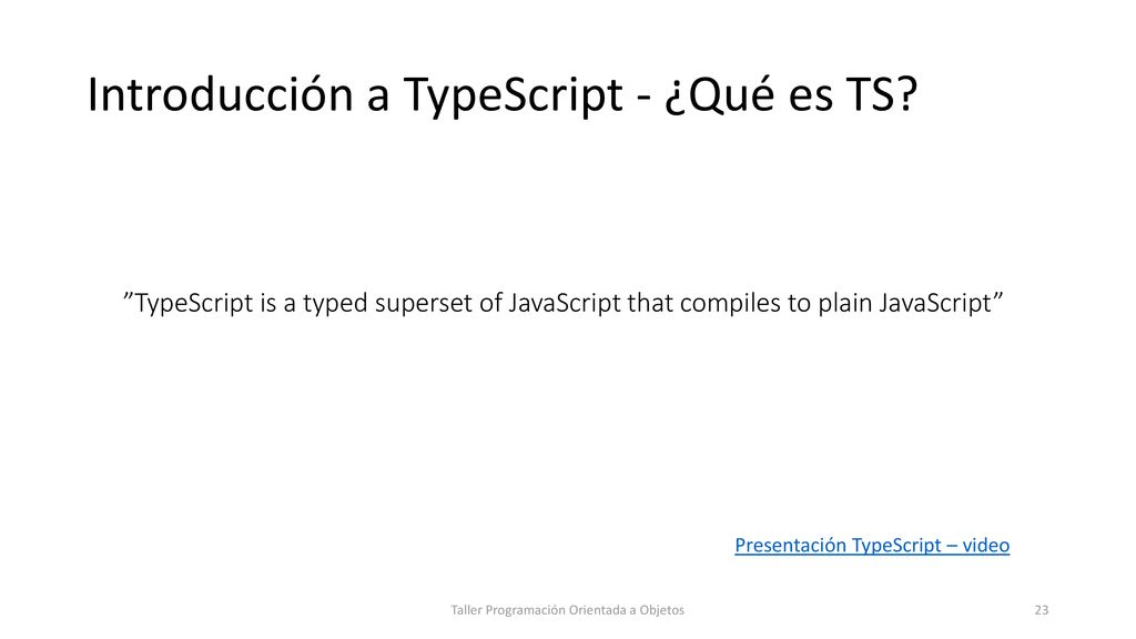Introducción a TypeScript - ¿Qué es TS