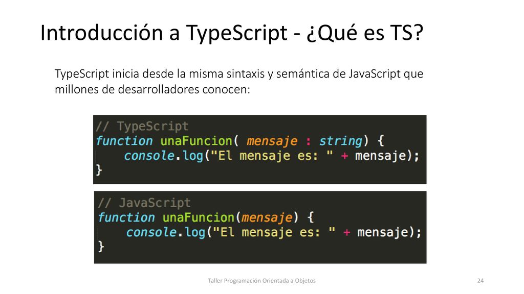 Introducción a TypeScript - ¿Qué es TS