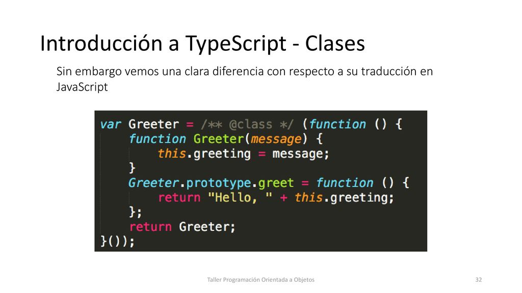 Introducción a TypeScript - Clases