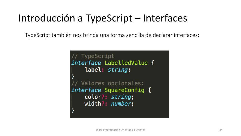 Introducción a TypeScript – Interfaces