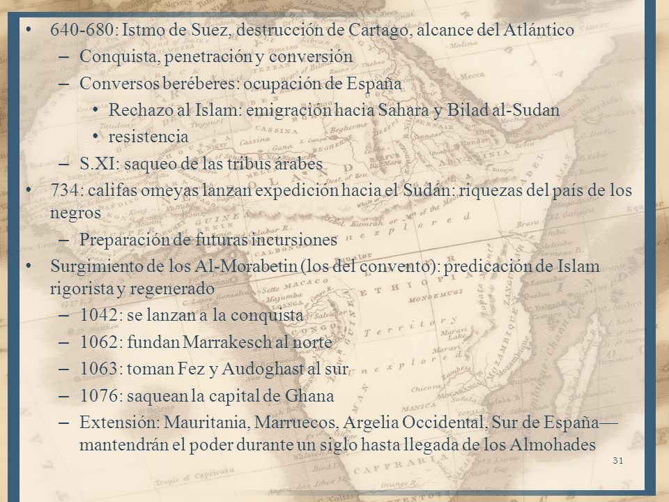 : Istmo de Suez, destrucción de Cartago, alcance del Atlántico