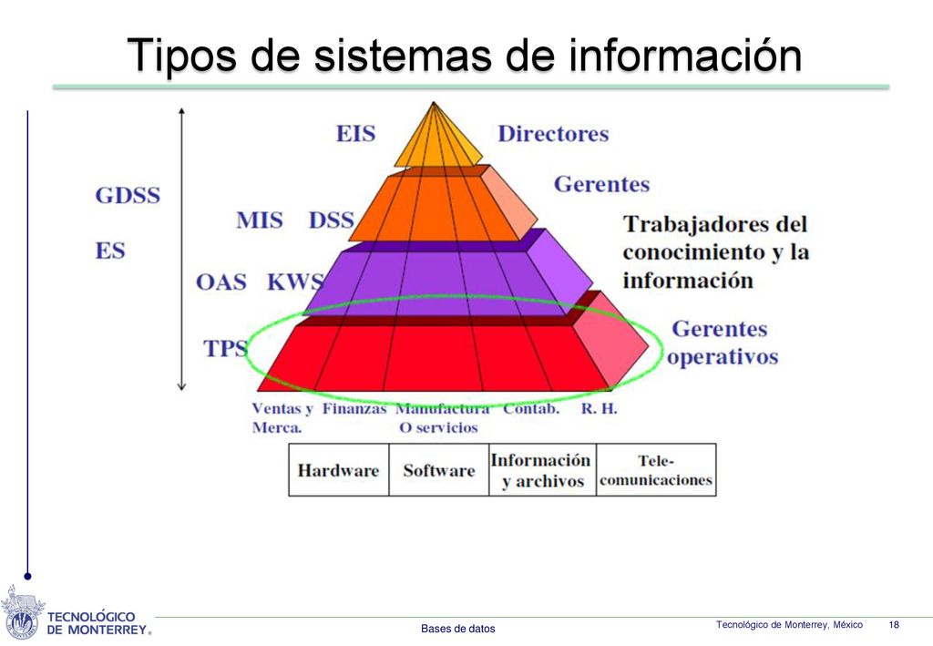 Tipos de sistemas de información
