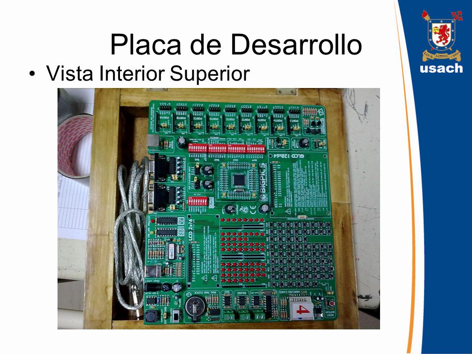 Placa de Desarrollo Vista Interior Superior