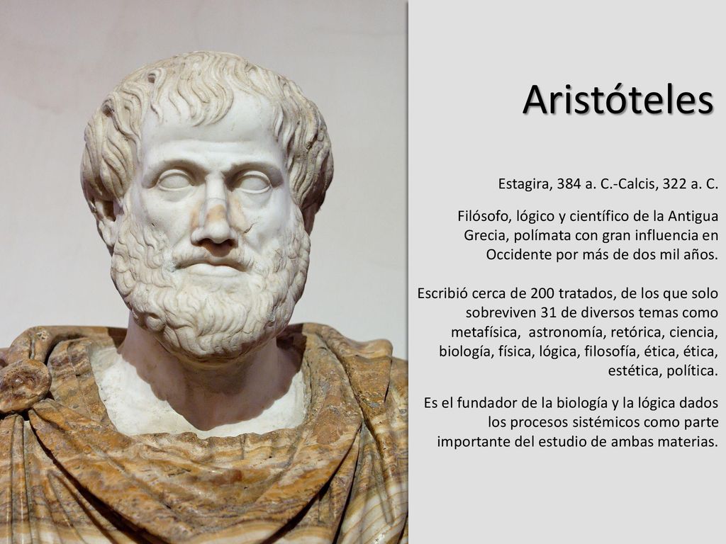 Aristóteles Estagira, 384 a. C.-Calcis, 322 a. C.