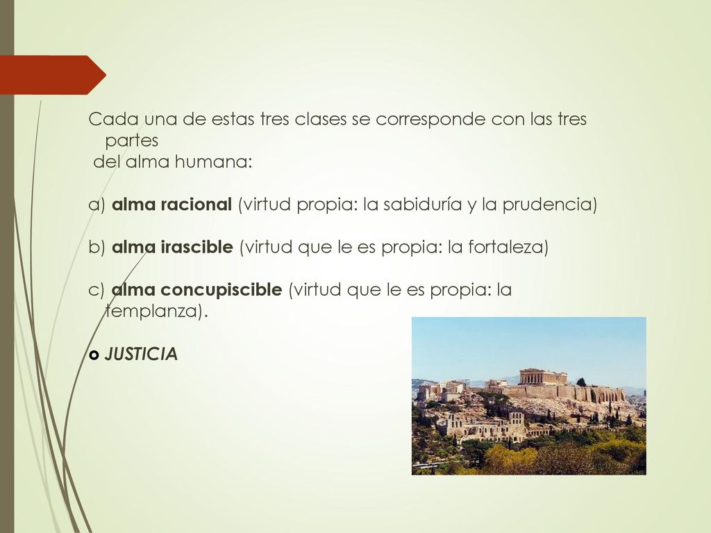 Cada una de estas tres clases se corresponde con las tres partes