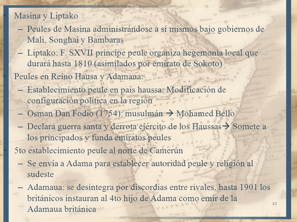 Masina y Liptako Peules de Masina administrándose a sí mismos bajo gobiernos de Mali, Songhai y Bambaras.