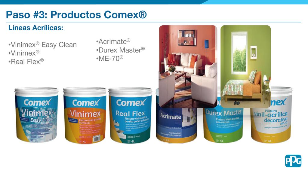 Paso #3: Productos Comex®