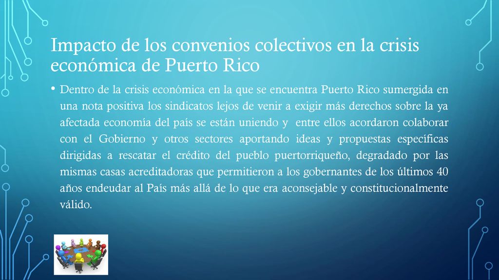 Impacto de los convenios colectivos en la crisis económica de Puerto Rico