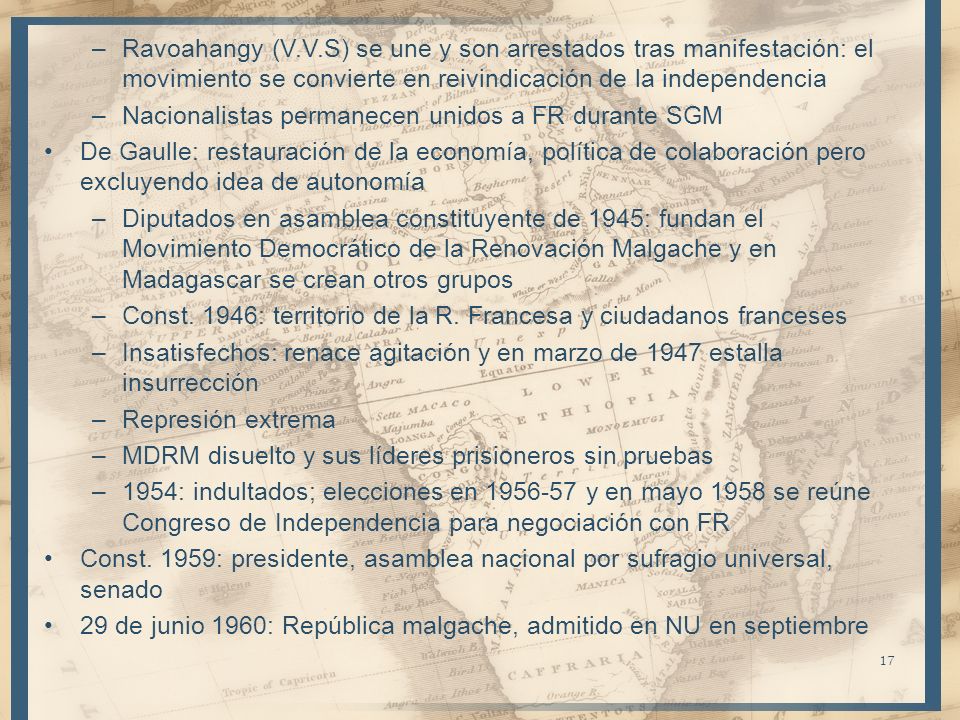 Ravoahangy (V.V.S) se une y son arrestados tras manifestación: el movimiento se convierte en reivindicación de la independencia