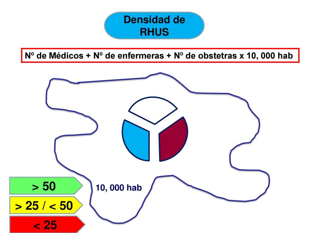 > 50 > 25 / < 50 < 25 Densidad de RHUS