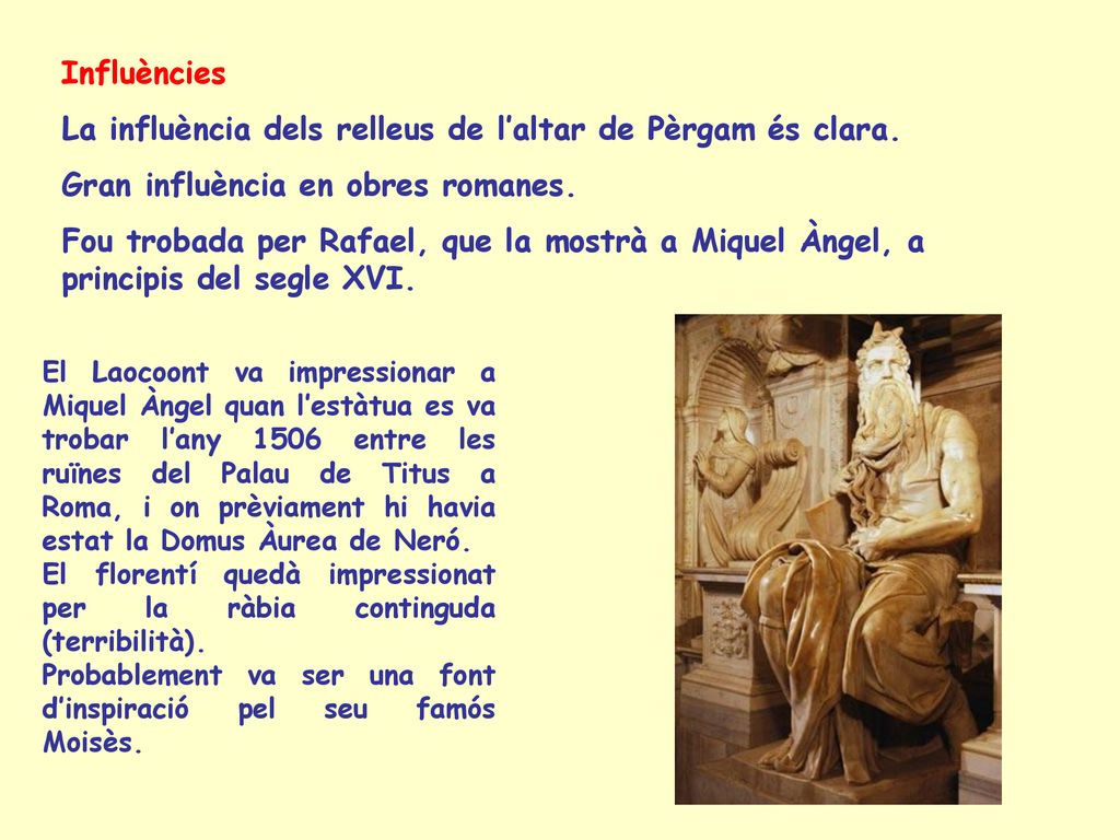 La influència dels relleus de l’altar de Pèrgam és clara.
