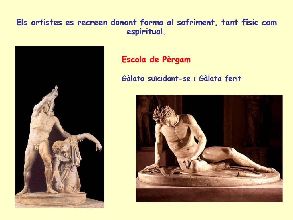 Els artistes es recreen donant forma al sofriment, tant físic com espiritual.