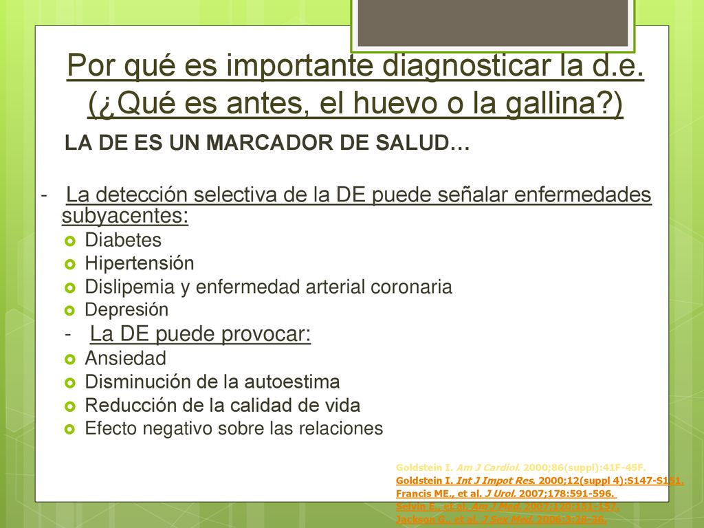 Por qué es importante diagnosticar la d. e
