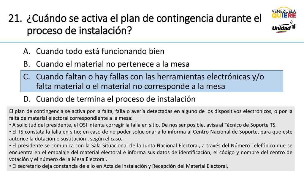 ¿Cuándo se activa el plan de contingencia durante el proceso de instalación