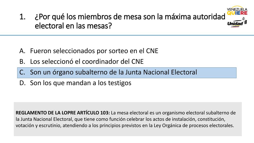 ¿Por qué los miembros de mesa son la máxima autoridad electoral en las mesas