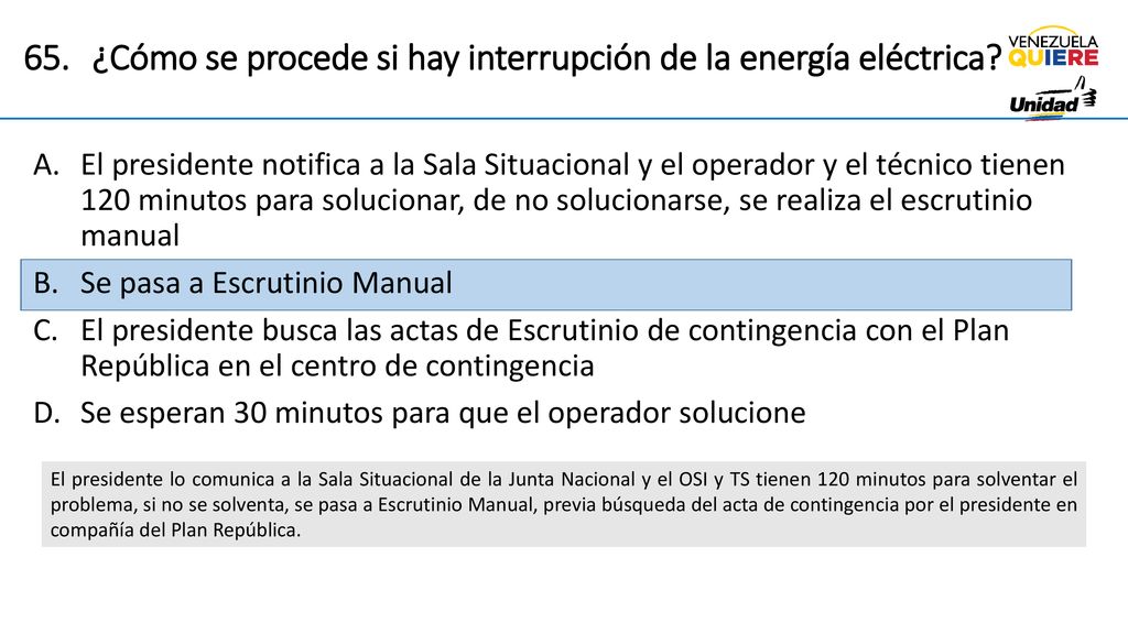 ¿Cómo se procede si hay interrupción de la energía eléctrica