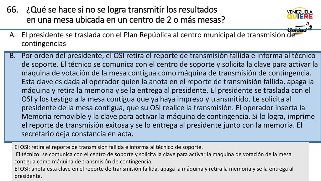 ¿Qué se hace si no se logra transmitir los resultados en una mesa ubicada en un centro de 2 o más mesas