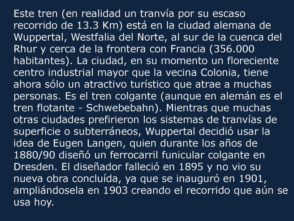 Este tren (en realidad un tranvía por su escaso recorrido de 13