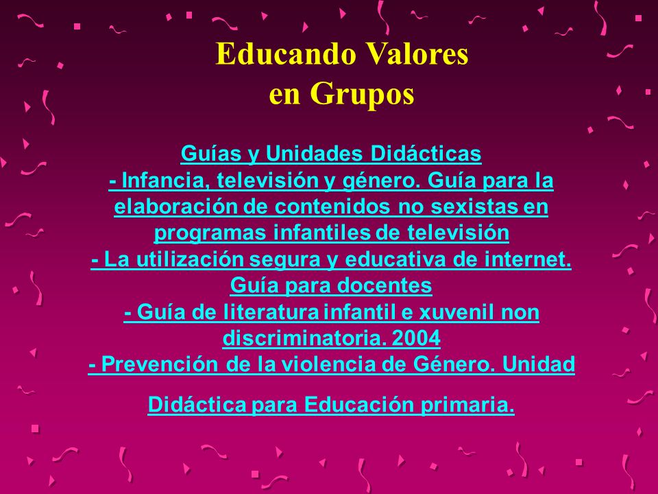 Educando Valores en Grupos