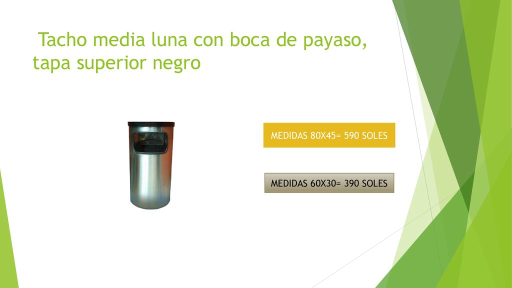 Tacho media luna con boca de payaso, tapa superior negro