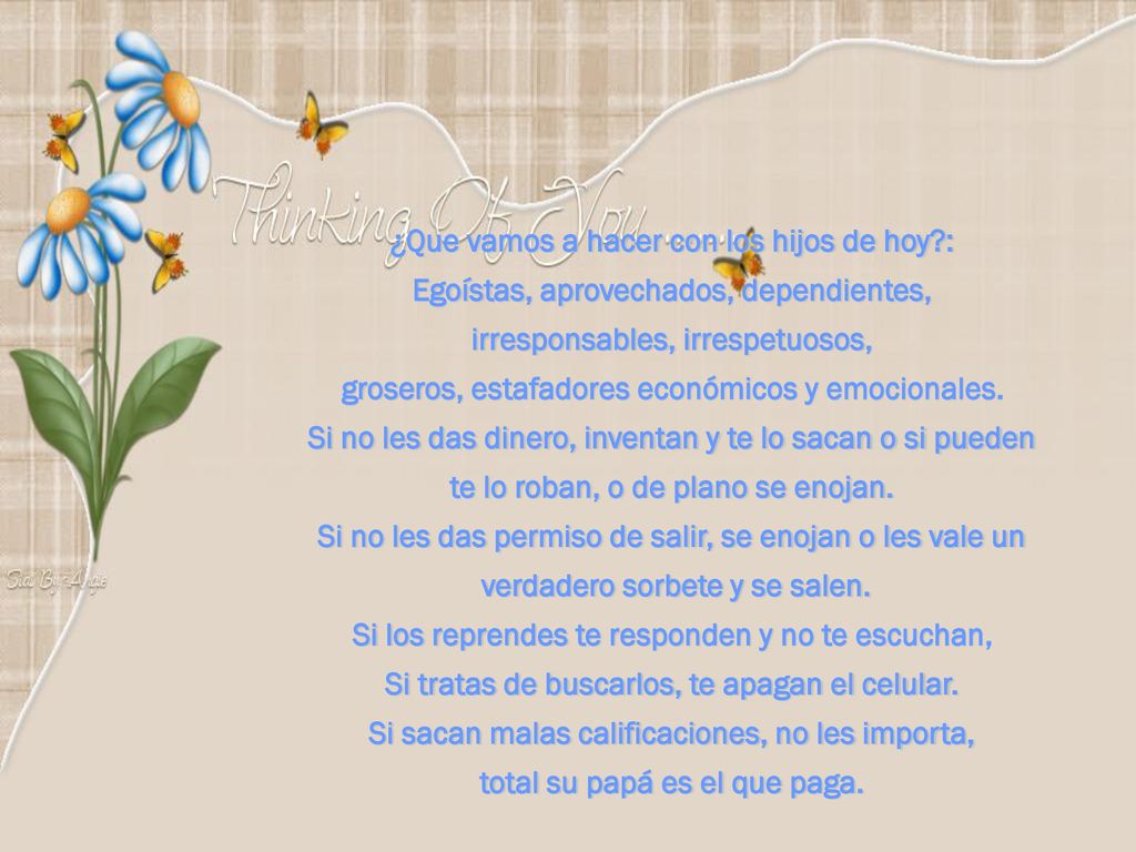 ¿Que vamos a hacer con los hijos de hoy :