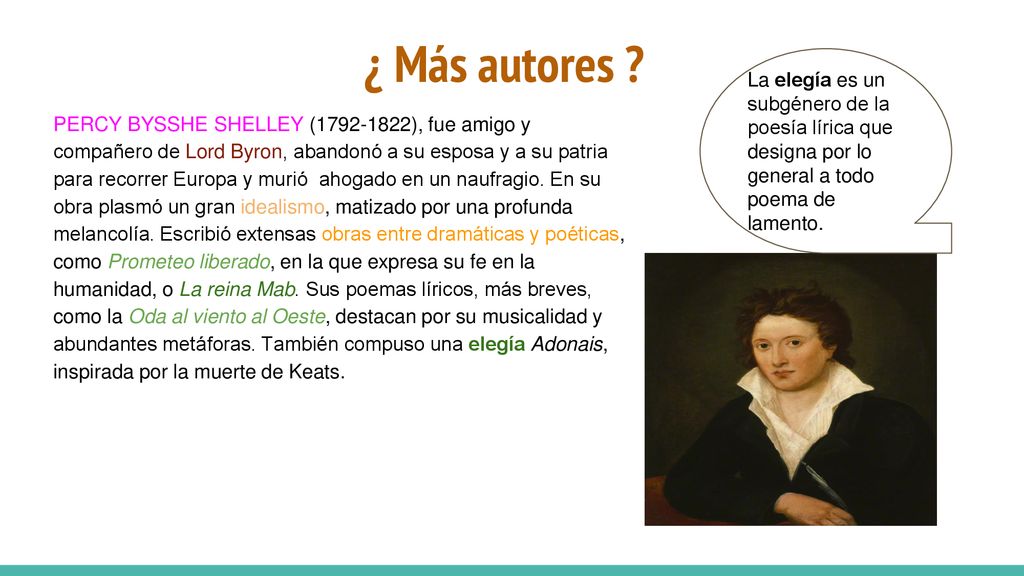 ¿ Más autores La elegía es un subgénero de la poesía lírica que designa por lo general a todo poema de lamento.