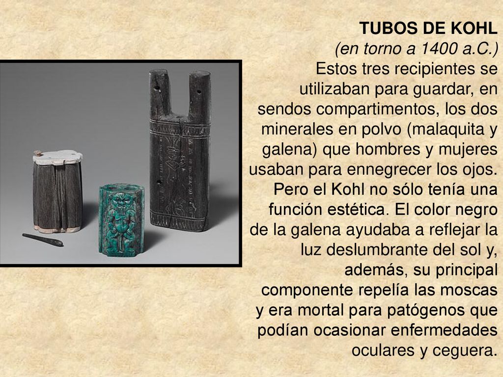 TUBOS DE KOHL (en torno a 1400 a. C