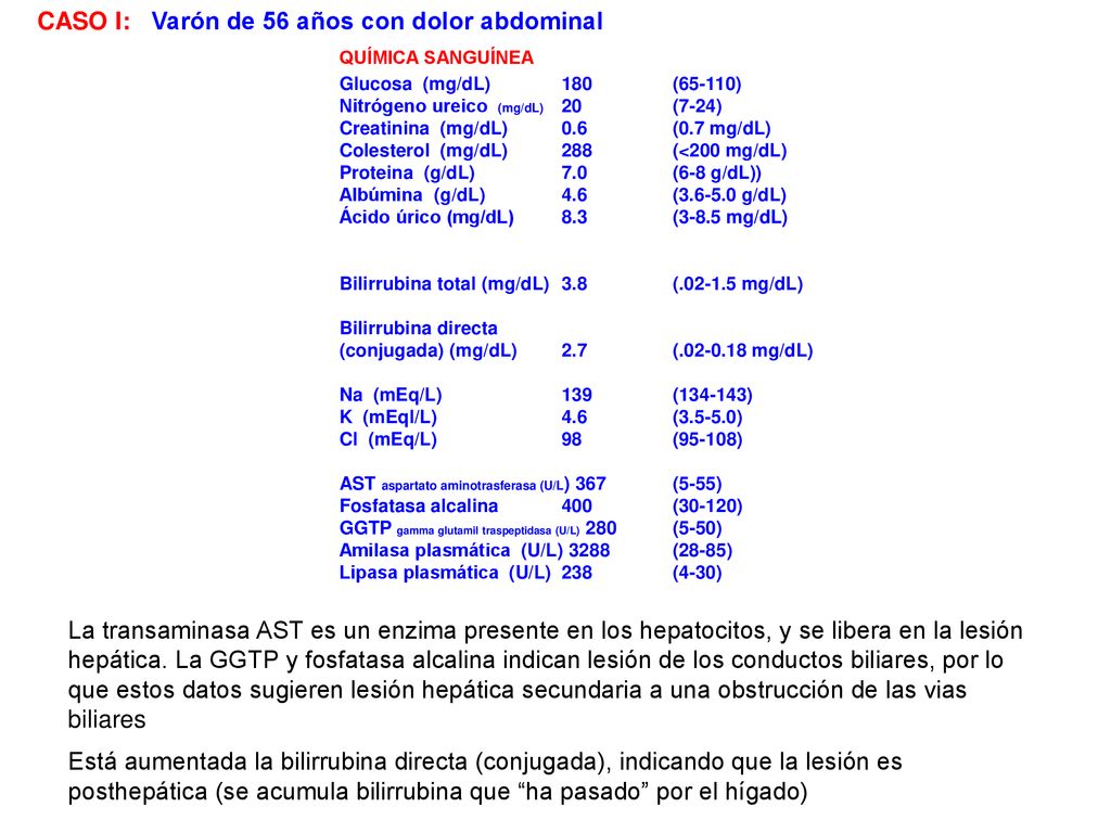 CASO I: Varón de 56 años con dolor abdominal