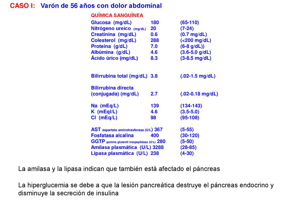 CASO I: Varón de 56 años con dolor abdominal